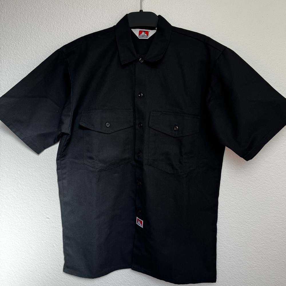 Ben Davis- Black Short Sleeve Button Down